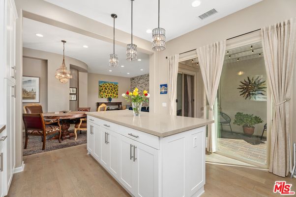 Chandelier, Dining room, Interior, Pendant Lights, Recessed Lighting, Wood Texture Flooring