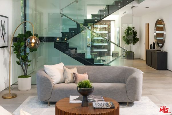 Interior, Living room, Pendant Lights, Wood Texture Flooring