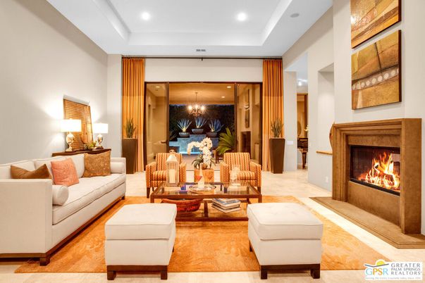 Chandelier, Dining room, Fireplace, Interior, Living room, Recessed Lighting