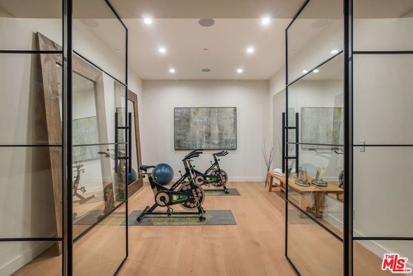 Fitness Equipment, Interior, Recessed Lighting, Wood Texture Flooring