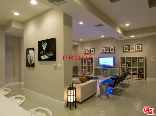 Interior, Living room, Recessed Lighting