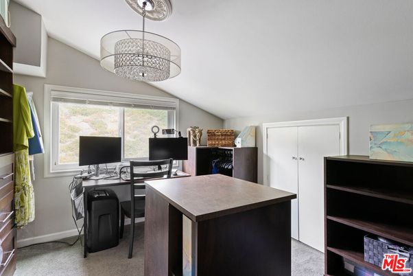Chandelier, Home Office, Interior