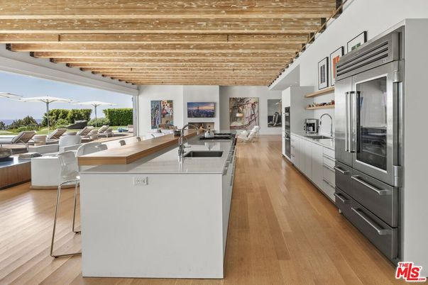 Interior, Kitchen, Stainless Steel Appliances, Wooden Beams, Wooden Ceilings, Wood Texture Flooring