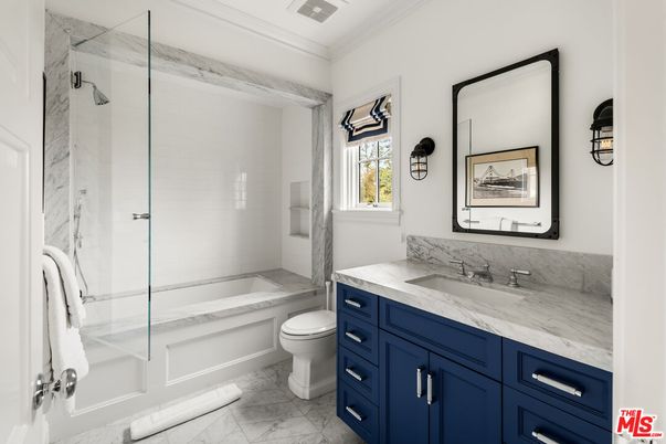 Bathroom, Glass Shower, Interior, Marble, Marble Walls