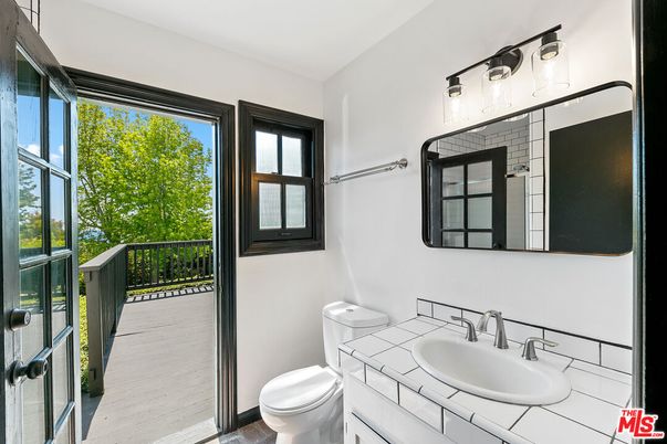 Bathroom, Interior, Tile Countertops, Wood Texture Flooring