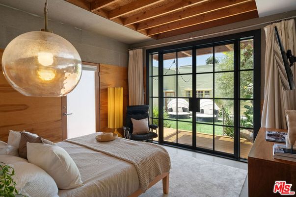 Bedroom, Interior, Pendant Lights, Wooden Beams, Wooden Ceilings