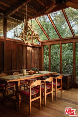 Dining room, Glass Ceilings, Interior, Sun Room, Wooden Beams, Wooden Ceilings, Wood Texture Flooring