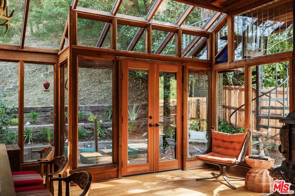 Glass Ceilings, Interior, Sun Room, Wood Texture Flooring