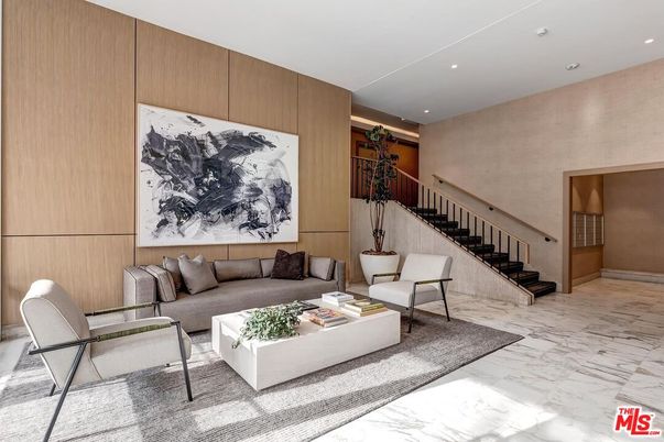 Interior, Living room, Marble, Recessed Lighting, Wooden Walls