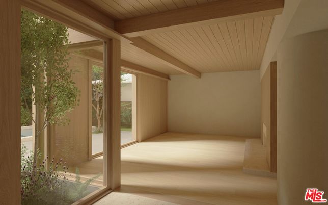 Empty room, Interior, Wooden Beams, Wooden Ceilings