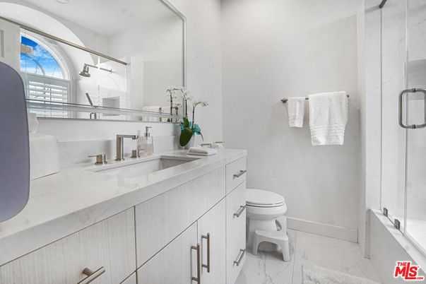 Bathroom, Glass Shower, Interior, Marble