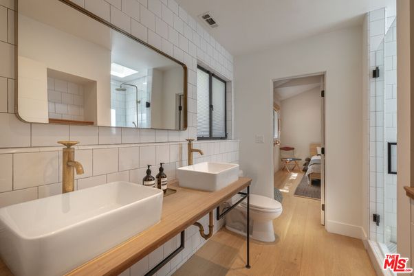 Bathroom, Bedroom, Dual Sink Vanities, Interior, Wood Texture Flooring