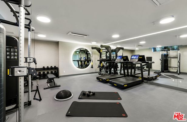 Fitness Equipment, Gym, Interior, Recessed Lighting