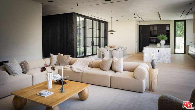 Dining room, Interior, Kitchen, Living room, Pendant Lights, Recessed Lighting, Wood Texture Flooring