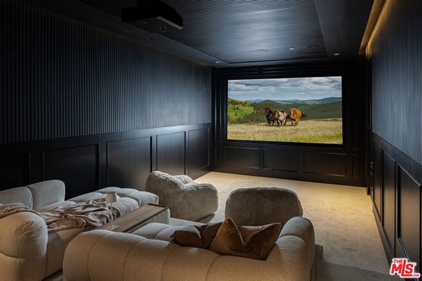 Interior, Projection Screen, Recessed Lighting, Theatre Room