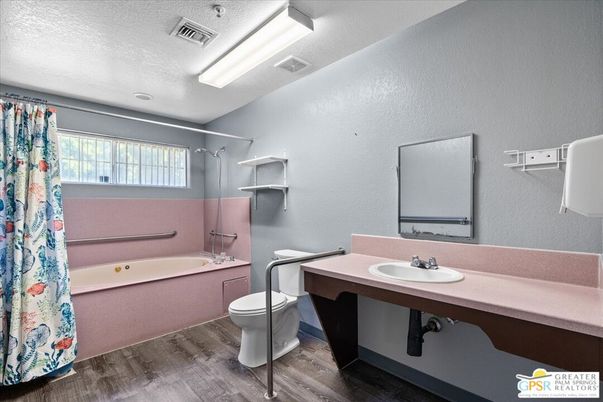 Bathroom, Interior, Wood Texture Flooring
