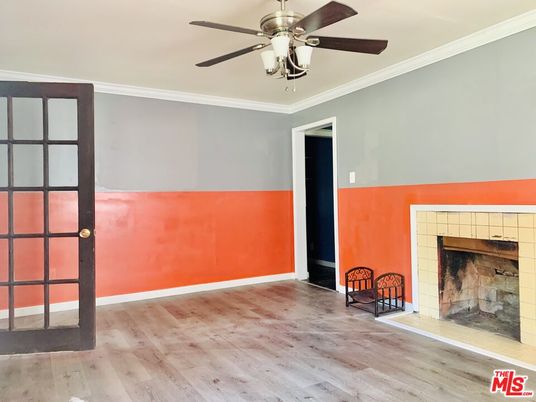 Empty room, Fireplace, Interior, Wood Texture Flooring