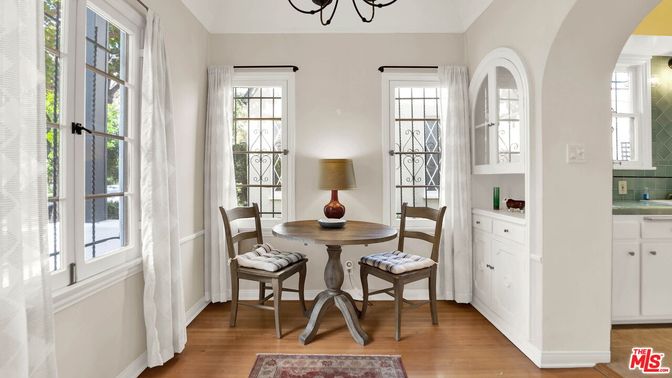 Dining room, Interior, Wood Texture Flooring