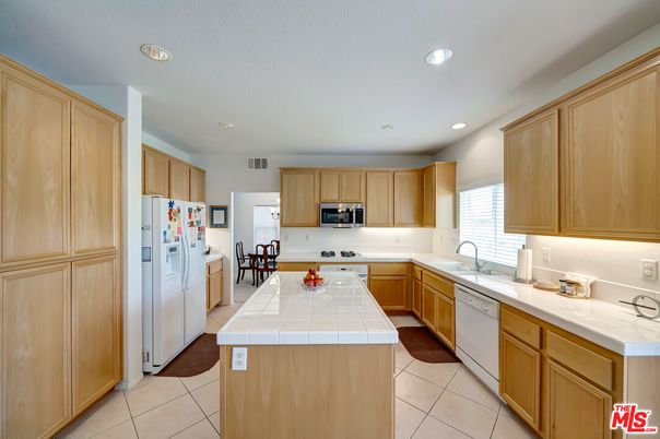 Interior, Kitchen, Recessed Lighting, Tile Countertops