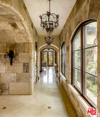 Chandelier, Interior, Stone Walls