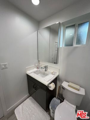 Bathroom, Interior, Recessed Lighting, Wood Texture Flooring