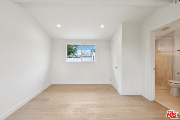 Bathroom, Empty room, Interior, Recessed Lighting, Wood Texture Flooring