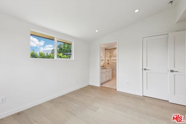 Bathroom, Empty room, Interior, Recessed Lighting, Wood Texture Flooring