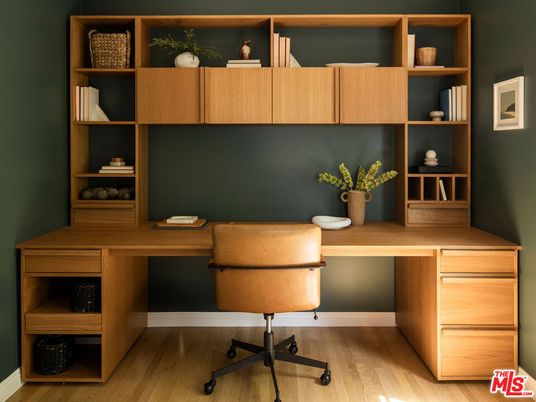 Home Office, Interior, Wood Texture Flooring