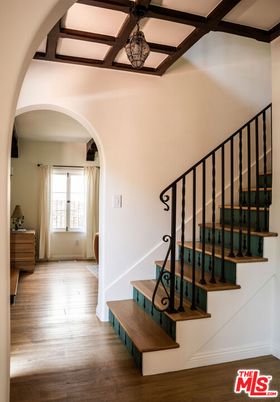 Interior, Pendant Lights, Wooden Beams, Wood Texture Flooring