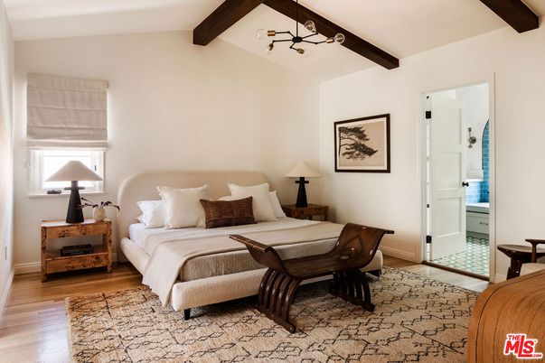 Bedroom, Interior, Wooden Beams, Wood Texture Flooring