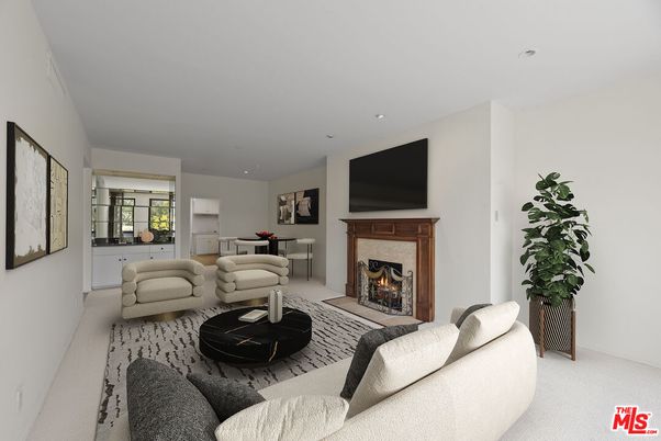 Fireplace, Interior, Living room, Recessed Lighting