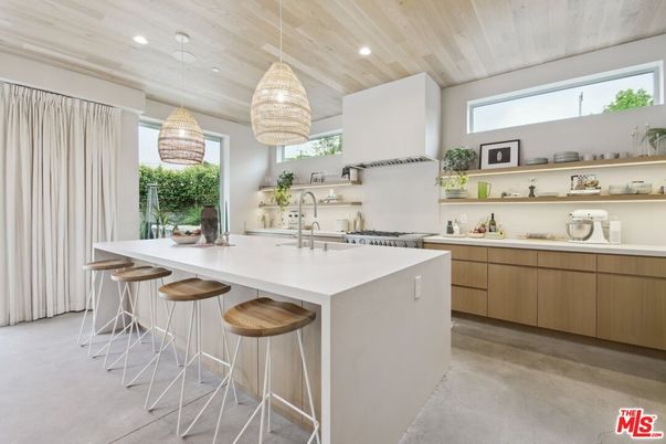 Interior, Kitchen, Pendant Lights, Recessed Lighting, Wooden Ceilings