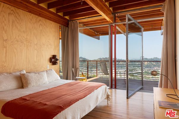 Bedroom, Interior, Water, Wooden Beams, Wood Texture Flooring, Wooden Walls