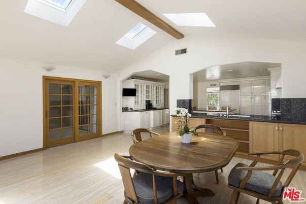 Dining room, Interior, Kitchen, Wooden Beams, Wood Texture Flooring