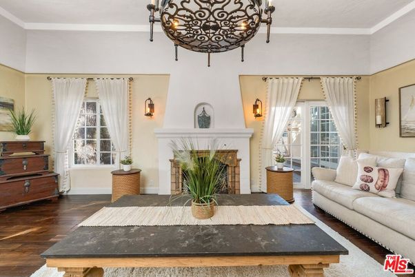 Fireplace, Interior, Wood Texture Flooring
