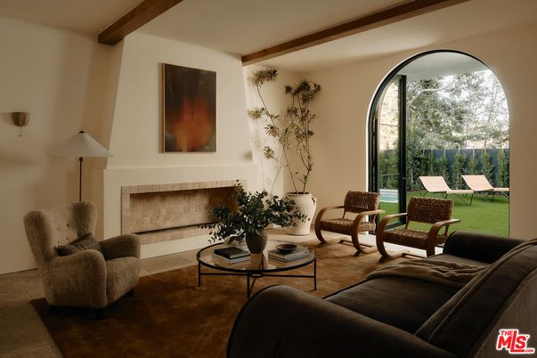 Fireplace, Interior, Living room, Wooden Beams