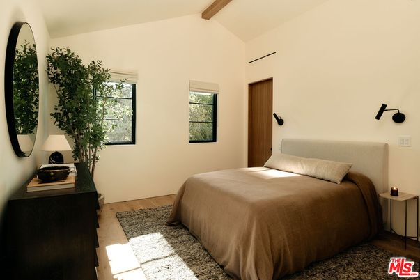 Bedroom, Interior, Wooden Beams, Wood Texture Flooring