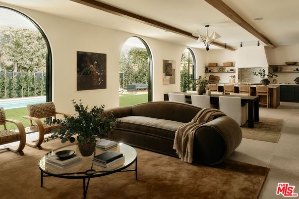 Interior, Living room, Pendant Lights, Wooden Beams