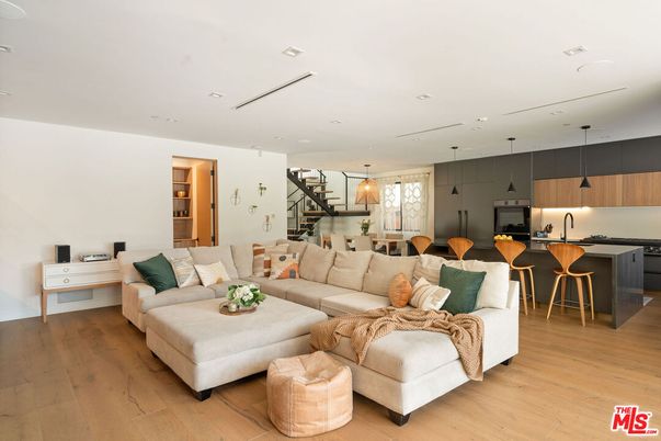 Dining room, Interior, Kitchen, Living room, Pendant Lights, Recessed Lighting, Wood Texture Flooring
