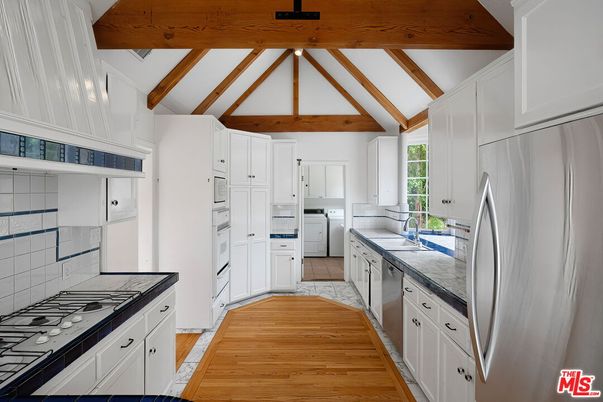 Interior, Kitchen, Wooden Beams, Wood Texture Flooring