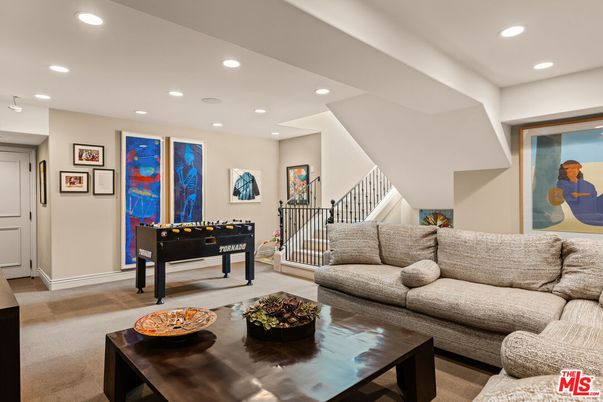Game Room, Interior, Living room, Recessed Lighting, Wood Texture Flooring