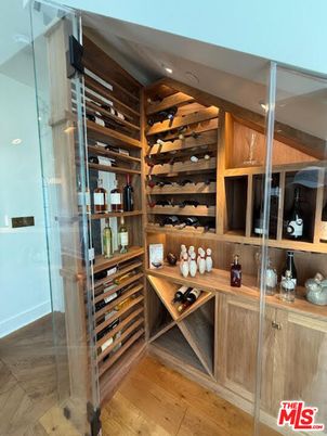 Interior, Recessed Lighting, Wine Storage, Wood Texture Flooring