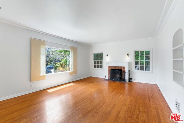 Empty room, Fireplace, Interior, Wood Texture Flooring