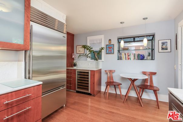 Interior, Kitchen, Pendant Lights, Stainless Steel Appliances, Wood Texture Flooring