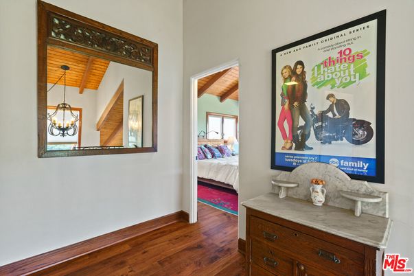 Bedroom, Interior, Pendant Lights, Wooden Beams, Wooden Ceilings, Wood Texture Flooring