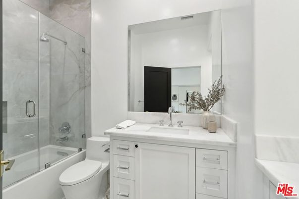 Bathroom, Glass Shower, Interior, Marble Walls