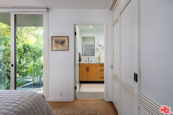 Bathroom, Interior, Recessed Lighting, Wood Texture Flooring