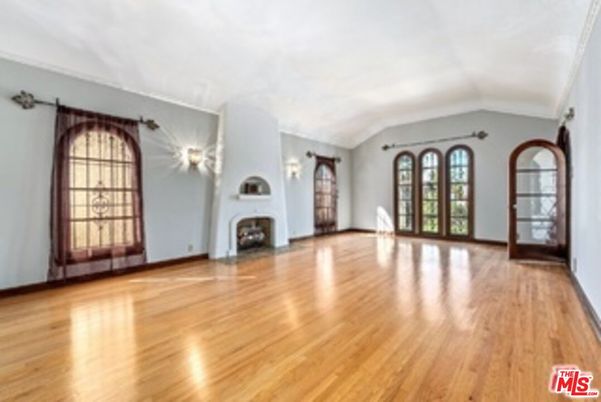 Empty room, Fireplace, Interior, Wood Texture Flooring