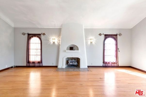Empty room, Fireplace, Interior, Wood Texture Flooring