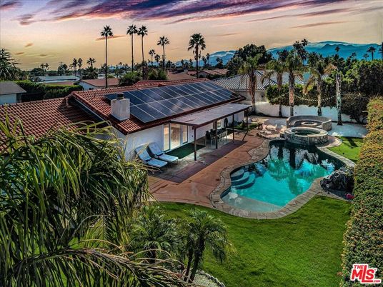 Exterior, Pool, Solar Panels